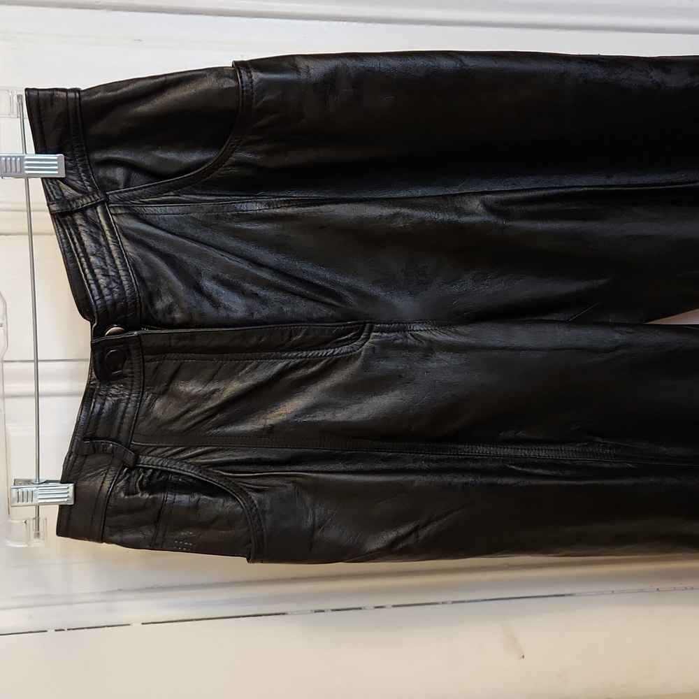Black Leather Pants